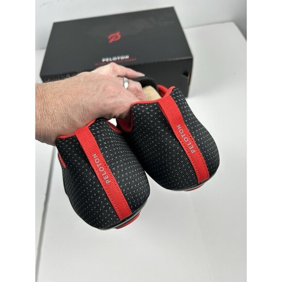 Peloton Altos Cycling Shoes BS03-01UB Black Red Size 12 Mens New main image 5